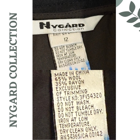 Nygard Collection Embroidered Sequined Maxi Wool Blend Skirt – Size 12 - Picture 5 of 5